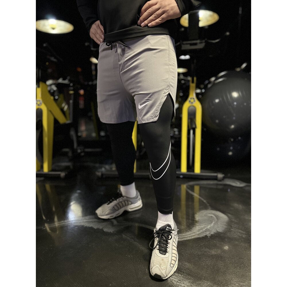 Gri uzun taytlı nike şort