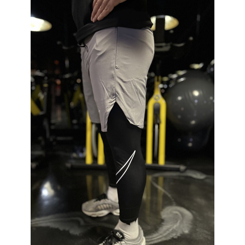 Gri uzun taytlı nike şort