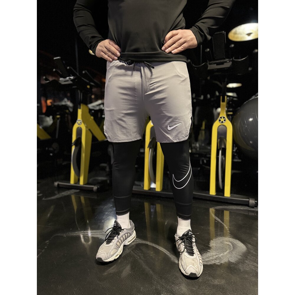 Gri uzun taytlı nike şort