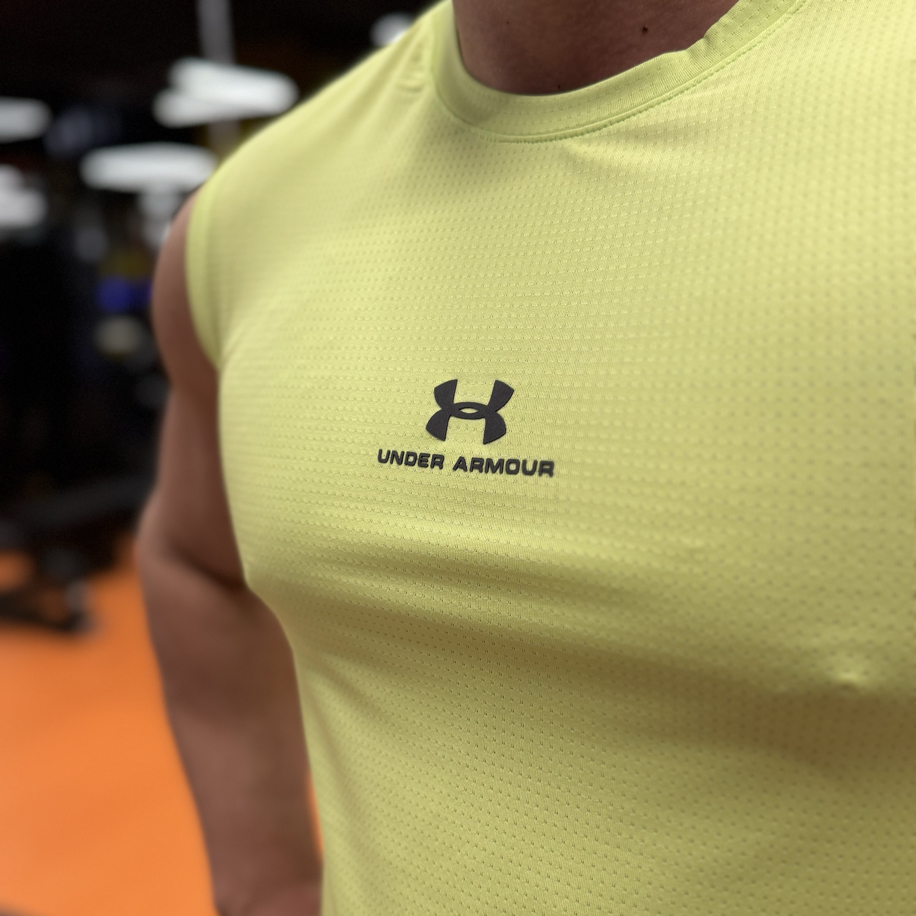 Yeşil Un Yakames Sıfırkol Tshirt